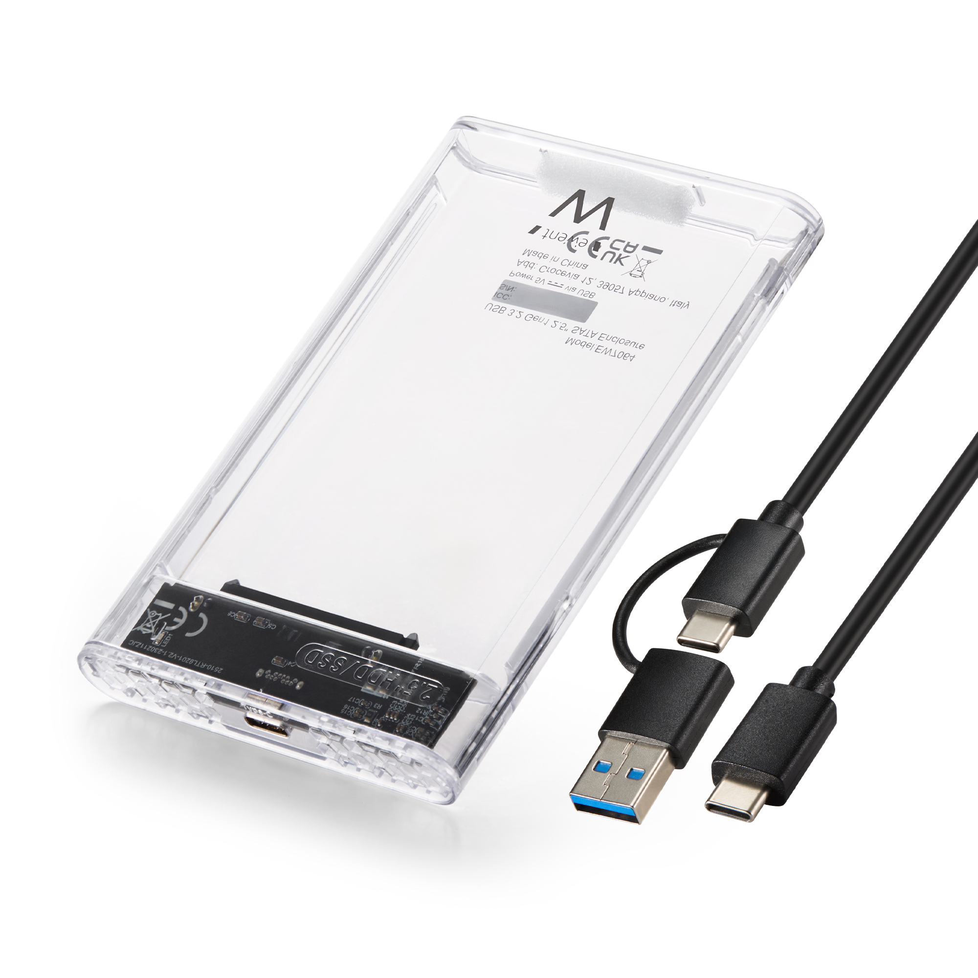 EW7064 | USB 3.2 Gen1 Hard Disk Enclosure SATA 2.5''. Screwless | Ewent | distributori informatica